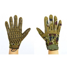 Перчатки тактические с закрытыми пальцами BLACKHAWK BC-4925-HG (р-р L-XL, камуфляж Woodland)