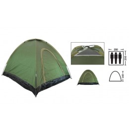 Палатка универсальная самораскладывающаяся 3-х местная SY-A-35-O (р-р 2х2х1,4м, PL, зеленый)