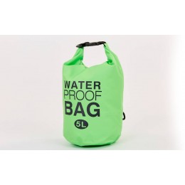 Водонепроницаемый гермомешок с плечевым ремнем Waterproof Bag 5л TY-6878-5 (PVC,цвета в ассортименте )