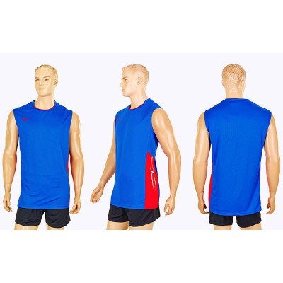 Форма волейбольная мужская 6503M-BL (полиэстер, р-р M-4XL-155-185см(50-80кг), синий)