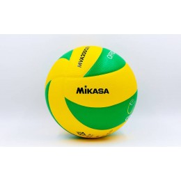 Мяч волейбольный Клееный PU MIKASA MVA-200CEV (PU, №5, 5 сл., клееный)