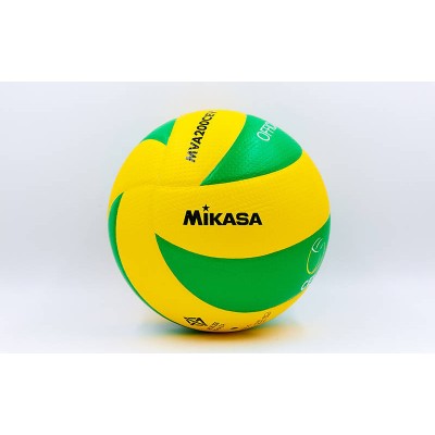 Мяч волейбольный Клееный PU MIKASA MVA-200CEV (PU, №5, 5 сл., клееный)
