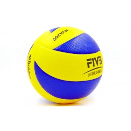 Мяч волейбольный Клееный PU MIKASA MVA-200 (PU, №5, 5 сл., клееный)