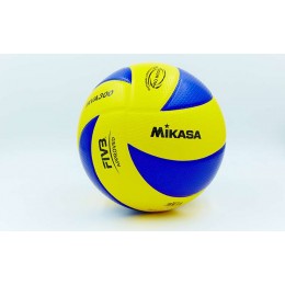 Мяч волейбольный Клееный PU MIKASA MVA-300 (PU, №5, 5 сл., клееный)