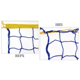 Сетка для волейбола Элит15 UR SO-5271 (PP 3,5мм, р-р 9x0,9м, ячейка 15x15см, шнур натяж.)*